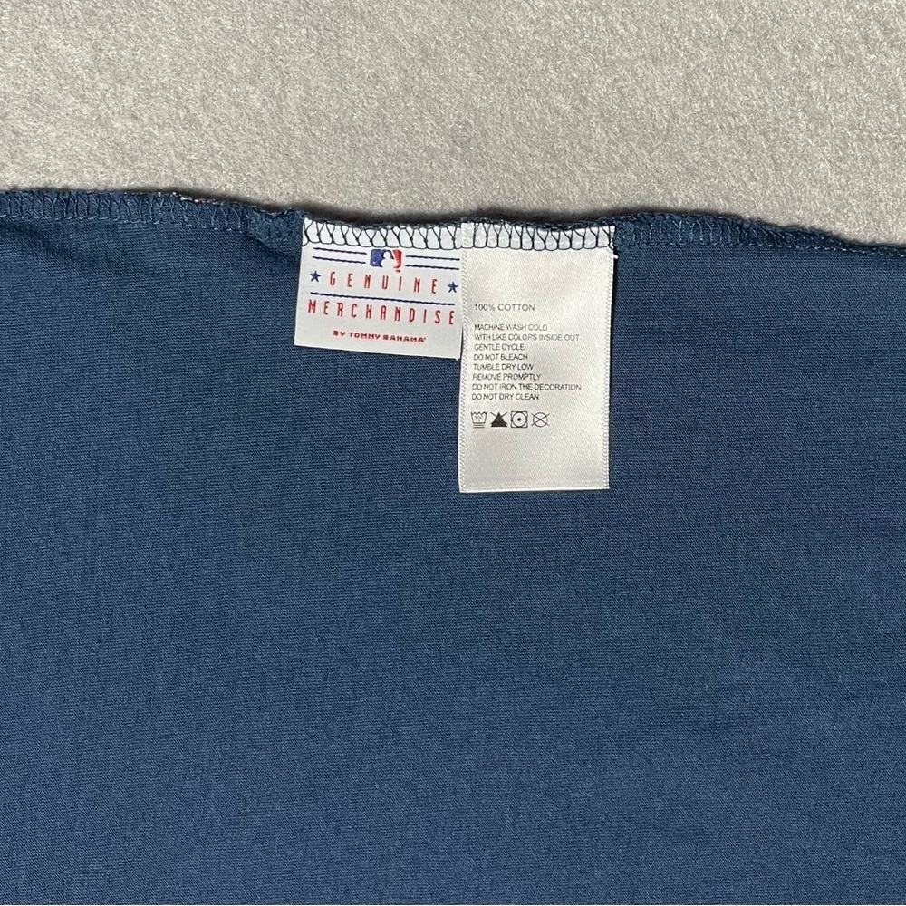 New York Yankees Tommy Bahama Play Ball T-Shirt Navy Blue Size XL MLB Cotton Tee - Picture 7 of 7